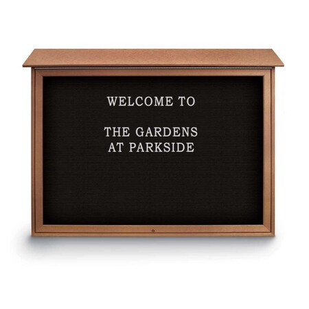 United Visual Products Indoor Enclosed Combo Board, 42"x32", White Frame/Black & Pumice UVCB4232W-BLACK-PUMICE